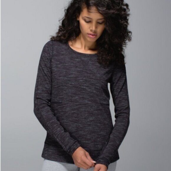 Lululemon Exhalation Pullover II Sz 8 Gray Casual Terry Yoga Gym Loose - Picture 1 of 8